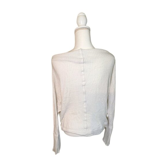 Cherish White Off-Shoulder Knit Sweater – Size Large (Preloved) - Picture 2 of 3